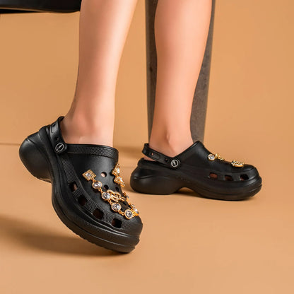 Babuche Corfly Preto + Bottons